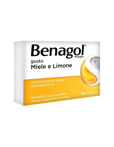 Benagol Antisettico Bocca e Gola Miele Limone