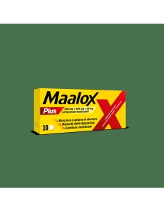 Maalox Plus Antiacido Anti Gonfiore 30 Compresse
