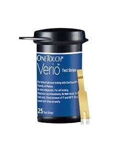 Strisce Reattive Glicemia OneTouch Verio 25 Pezzi