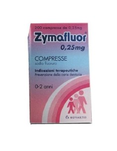 Sodio Fluoruro Zymafluor 0,25 mg 200 Compresse