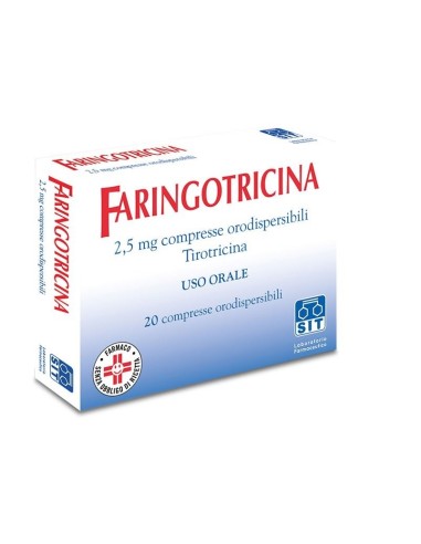 Faringotricina 2,5 mg stomatiti - 20 Compresse