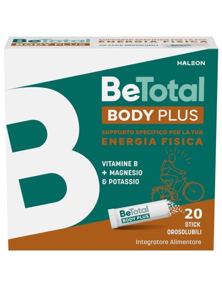 Be-Total Body Plus Integratore Alimentare Vitamina B Magnesio Potassio Adulti 20 Bustine