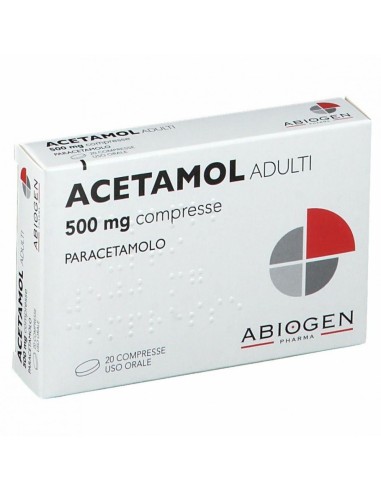 Paracetamolo 500 mg Adulti - 20 Compresse