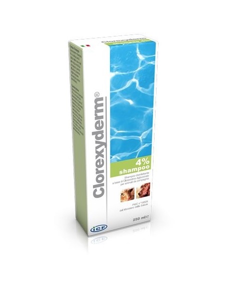 Clorexyderm Shampoo 4% Disinfettante Cani e Gatti