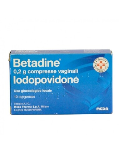 Betadine 200 mg Iodopovidone Vaginali - Compresse