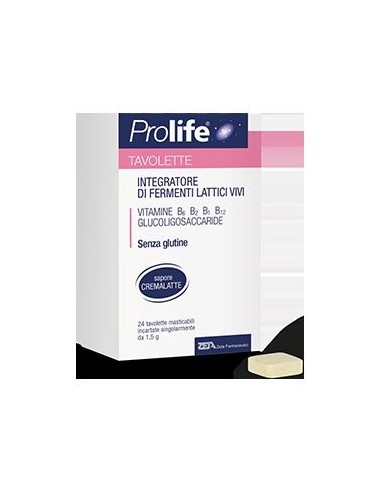 Fermenti Lattici Vivi per Bambini - Prolife 24 Tavolette