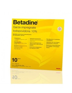 Betadine 10% Iodopovidone Garze 10x10