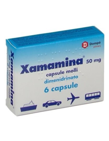 Dimenidrato Antiemetico efficace 50 mg 6 capsule