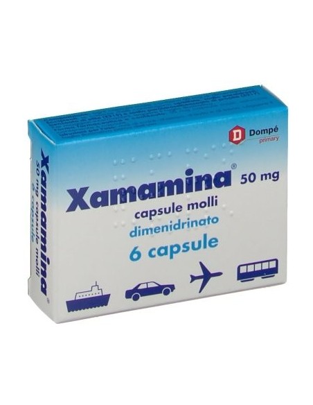 Dimenidrato Antiemetico efficace 50 mg 6 capsule