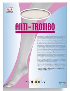 Calza compressiva anti trombosi Bianco L