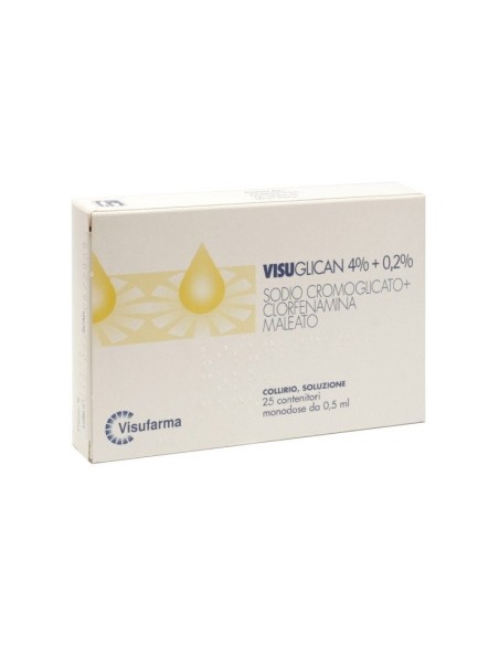 Collirio Visuglican 4% + Cromoglicato 0,2% 25 Dosi