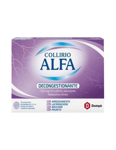 Collirio Nafazolina Monodose 0,8 mg/ml - Decongestionante