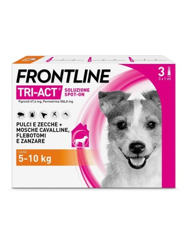 Frontline Tri-Act Soluzione Spot-On per Cani 5-10 kg