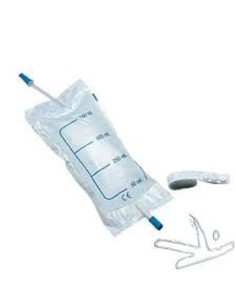 Sacca Urina Gamba 35 cm con Valvola Scarico