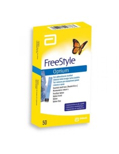 Freestyle Optium Strisce Reattive Glicemia 50 Pezzi