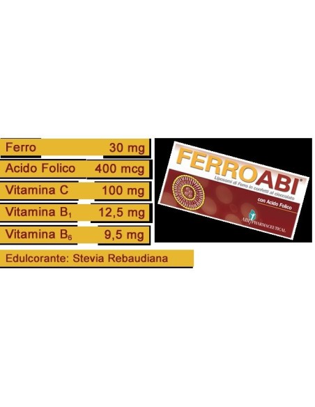 Integratore Ferro e Vitamine - Confetti Masticabili