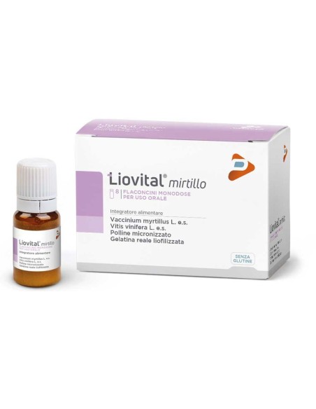 Integratore Mirtillo Liovital - 8 flaconcini