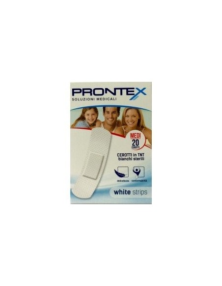 Safety Prontex White Strips: cerotti TNT 20 pezzi