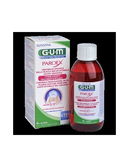 Collutorio clorexidina 0,12% 300 ml per gengivite