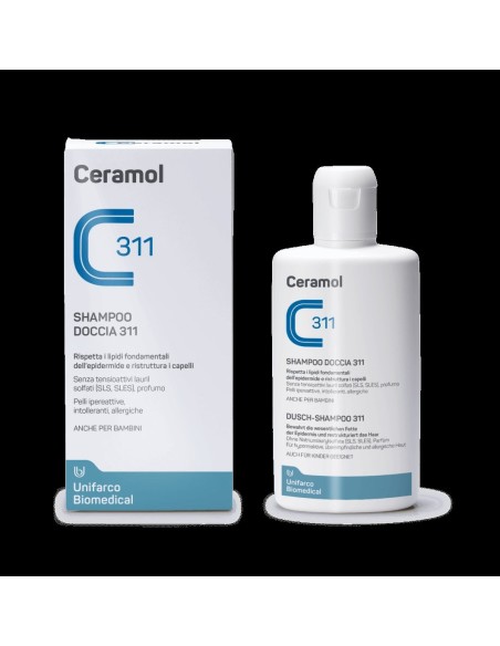 Ceramol 311 Shampoo Doccia Detergente Corpo e Capelli
