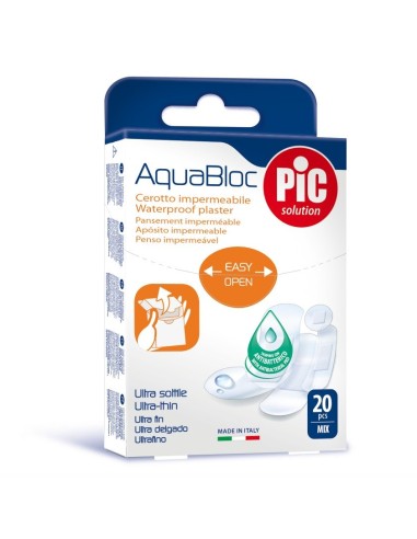 Cerotti Aquabloc Impermeabili 20 Pezzi Assortiti