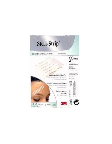 3M Steristrip Cerotto Sterile Per Sutura Piccole Ferite 6x100 mm 10 Pezzi