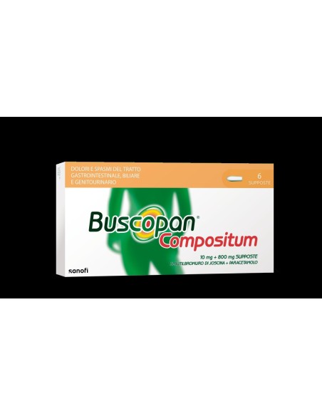 Buscopan Compositum 6 Supposte 10mg+800mg