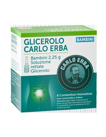 Glicerolo per stitichezza bambini - Camomilla e Malva