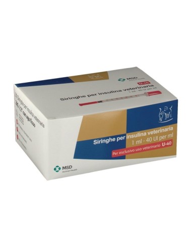 Siringa per insulina veterinaria 40 ui/ml 30 pezzi