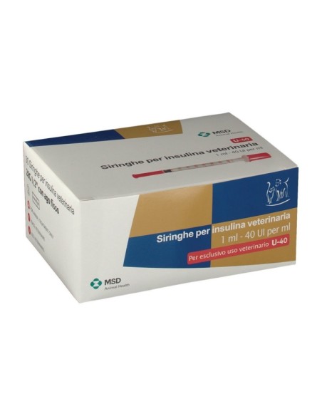 Siringa per insulina veterinaria 40 ui/ml 30 pezzi