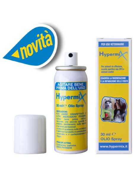 Olio Spray per Lesioni Cutanee Uso Veterinario