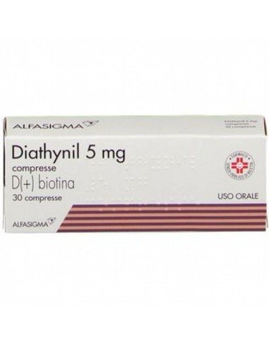 Diathynil 5 mg D(+) biotina Dermatite Seborroica 30 Compresse