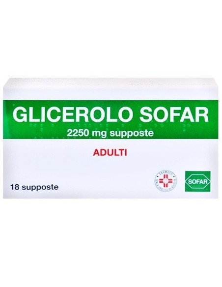 Glicerolo Lassativo 2250mg - 18 Supposte