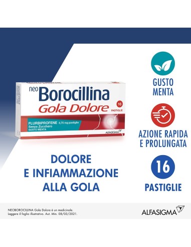 NeoBorocillina Gola Dolore 8,75mg Menta