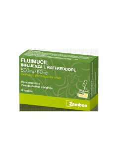 Fluimucil Influenza e Raffreddore 500 mg/60 mg Granulato