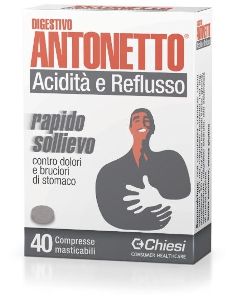 Digestivo Acidita e Reflusso - Integratore 40 Compresse