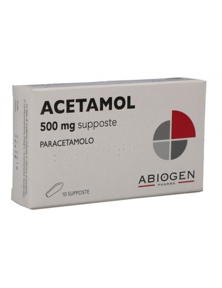 Paracetamolo 500 mg 10 supposte | sollievo rapido