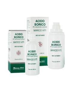 Acido Borico Soluzione Cutanea 3% Antisettico 500 ml