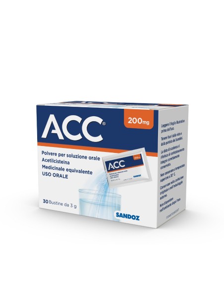 Acetilcisteina bustine 200 mg