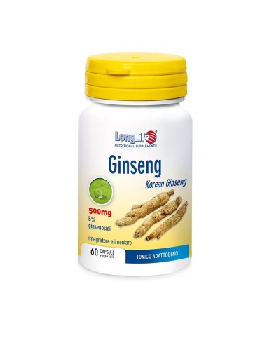 Longlife Ginseng 5% Integratore Energetico 60 Capsule