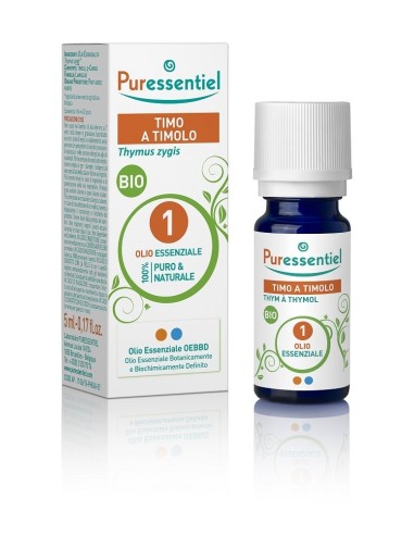 Olio essenziale Timolo Bio per naso e gola