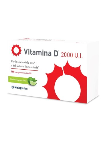 Vitamina D 2000 U.I. per Immunita e Ossa