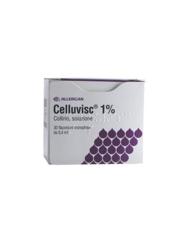 Celluvisc Collirio 10 mg/ml Carmellosa sodica 30 Flaconcini 0,4 ml