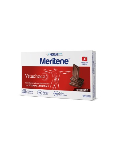 Meritene Vitachoco Fondente Integratore Multivitaminico 15 Cioccolatini