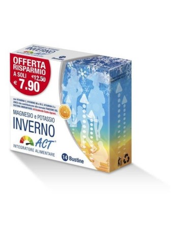 Magnesio Potassio Inverno Act Integratore 14 Bustine