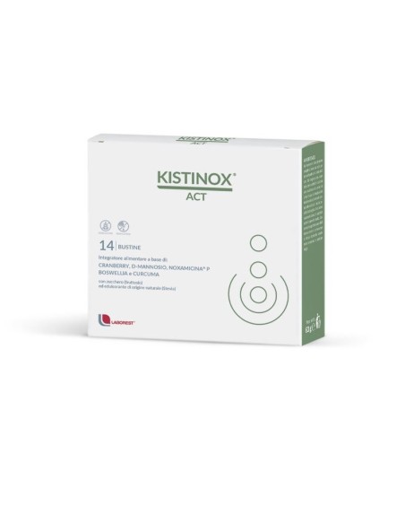 Kistinox Act Integratore Vie Urinarie 14 Bustine