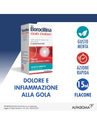 Flurbiprofene spray mal gola sollievo rapido