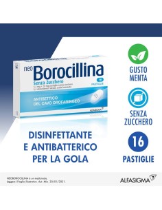 Neoborocillina Senza Zucchero 16 Pastiglie