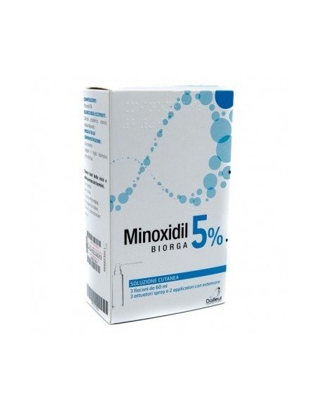 Minoxidil 5% Soluzione Spray Trattamento Capelli