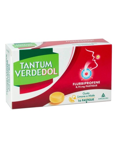 Flurbiprofene Verdedol limone miele 16 pastiglie